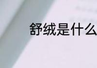 舒绒是什么面料 舒绒的简介