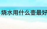 烧水用什么壶最好 烧水用哪些壶最好