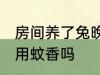 房间养了兔晚上可以点蚊香吗 兔子能用蚊香吗