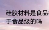 硅胶材料是食品级的吗 硅胶材料是属于食品级的吗