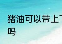 猪油可以带上飞机吗 猪油能带上飞机吗