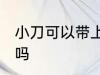 小刀可以带上飞机吗 小刀能带上飞机吗