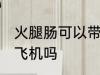 火腿肠可以带上飞机吗 火腿肠能带上飞机吗